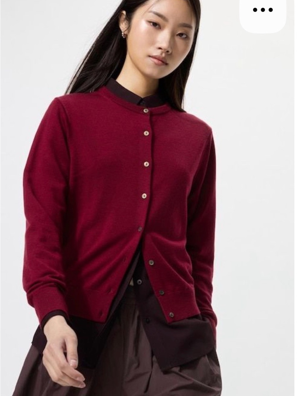Rw&CO red merinoCardigan Sweater - xs
